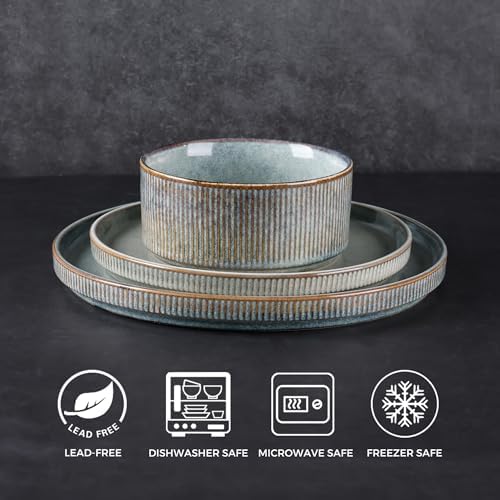 GBHOME Stoneware Dinnerware Set for 4