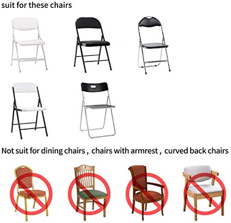 Peomeise Stretch Spandex Chair Covers for Wedding Events 12pcs