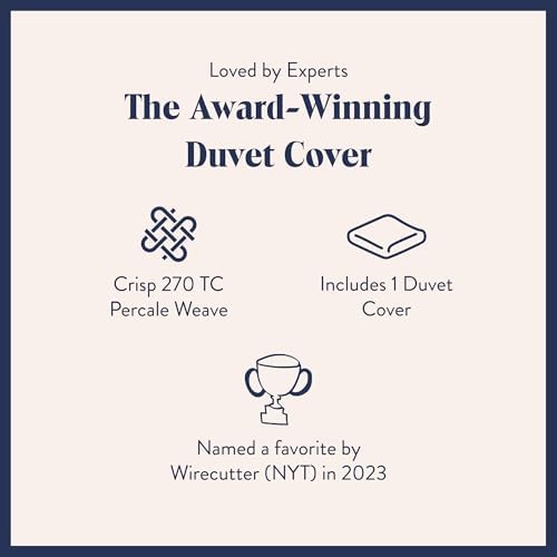 Brooklinen Luxury Percale Duvet Cover White
