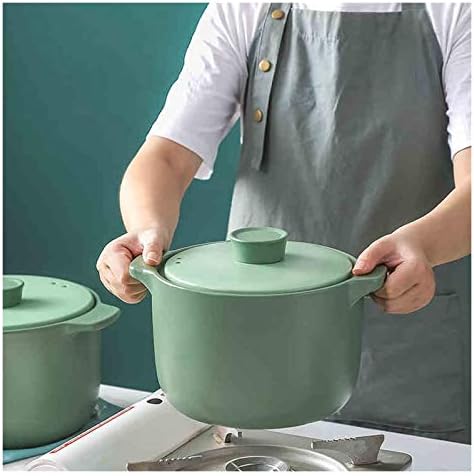 SISWIM Green Ceramic Casserole with Lid 27L