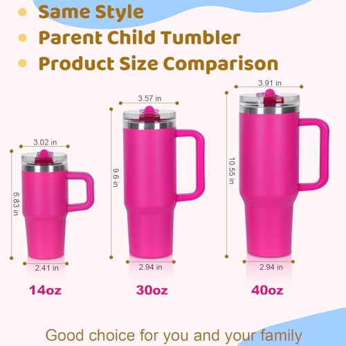 14 oz Kids Tumbler with Flip Straw Lid and Handle