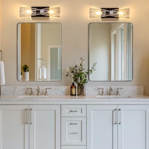 ANDY STAR Wall Mirror Brushed Nickel Modern Bathroom Vanity