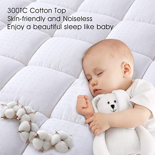 EASELAND King Mattress Pad 78x80 White