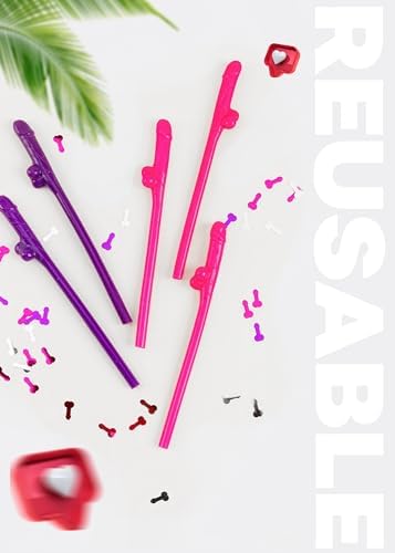 Bachelorette Party Straws 10pcs Funny Drinking Straws