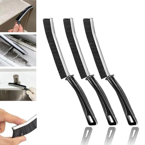 Crevice Cleaning Brush 3 Pack for Kitchen Bathroom Tiles Window Tracks