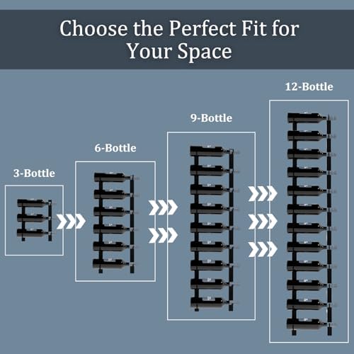 3-Bottle Black Metal Wall Wine Rack - Modern Industrial Design
