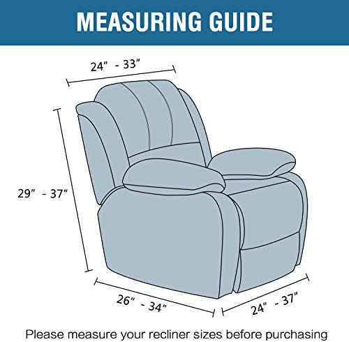 HVERSAILTEX Velvet Plush Recliner Chair Cover 1-Piece