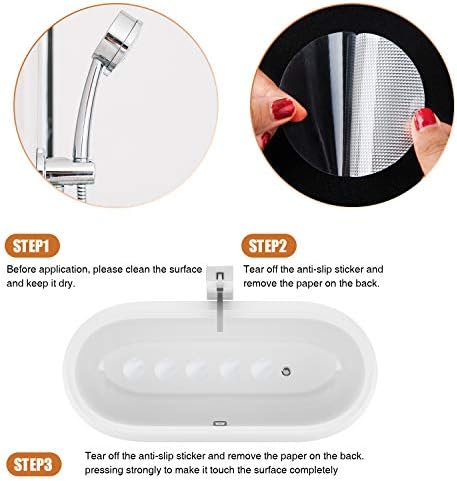 24 Piece Non-Slip Bathtub Stickers Set with Scraper
