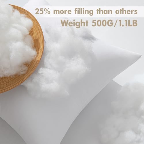 MIULEE Pillows Inserts Pack of 4 18x18 Inch