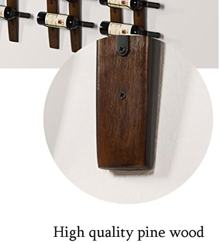 Wall Mounted Wine Rack with 6 Bottle Storage