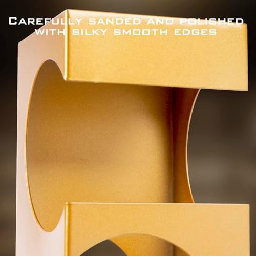 Modern Geometric Wine Rack for Kitchen Bar 4 Bottles