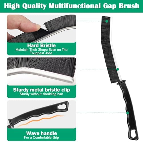 3PCS Hard Bristle Crevice Cleaning Brush Set