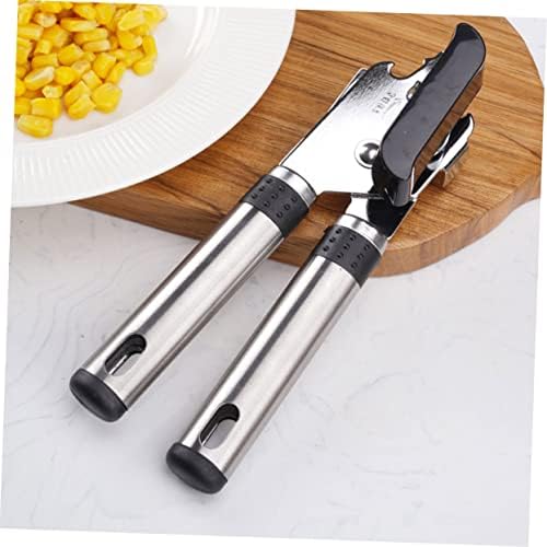 1Pc Stainless Steel Can Opener and Multi Function Bottle Opener with Lever