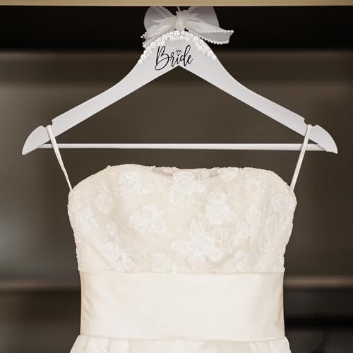 Yuntau Bride Wedding Dress Pearl Hanger with Bow