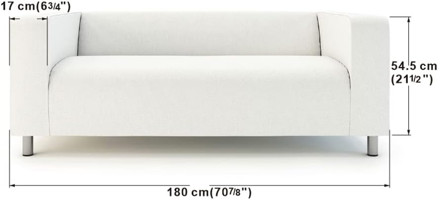 Masters Of Covers Snug Fit Velvet Klippan Loveseat Slipcover Blue