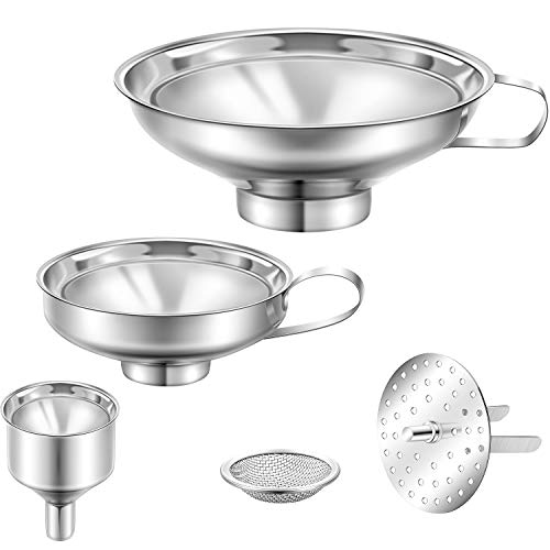 Shappy 5 Piece Stainless Steel Funnel Set