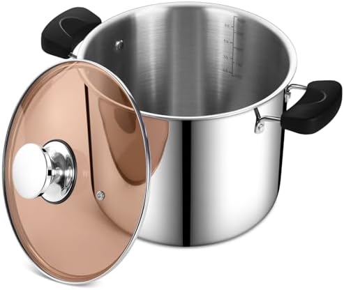 PP CHEF 10 Quart Stainless Steel Stock Pot with Lid