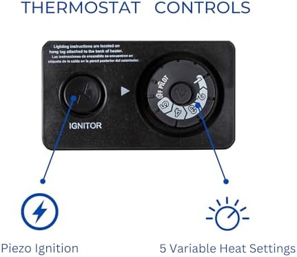 ProCom ML100TBA-B Ventless Propane Blue Flame Space Heater