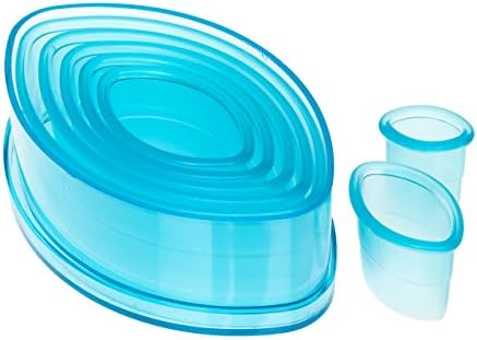 Ateco Football Cutter Set 7 Pieces Blue