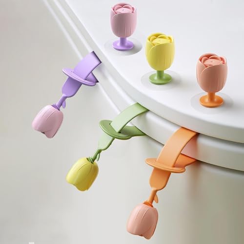 2 Pcs Silicone Toilet Lid Lifter Set Hygienic and Portable