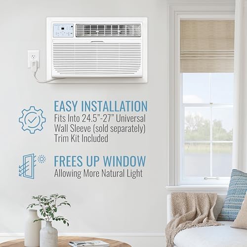 Keystone 14000 BTU Wall AC with Heat and Dehumidifier