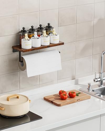Banawey Wall Mount Paper Towel Holder with Shelf