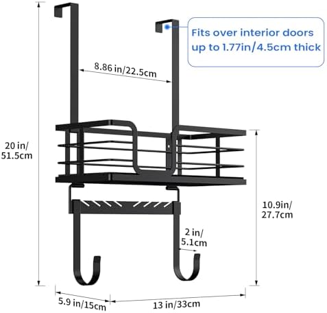 TJMOREE Wall Mount Ironing Board Hanger with Storage Shelf