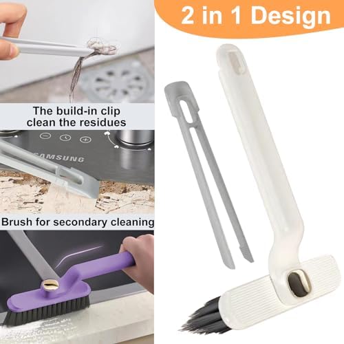4 PCS Multi-Function Crevice Brush Kit for Kitchen and Bathroom Cleaning
