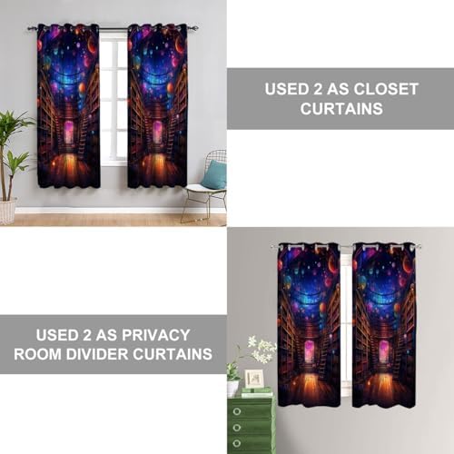 Wuminmin Bookshelf Door Curtain for Kids Bedroom