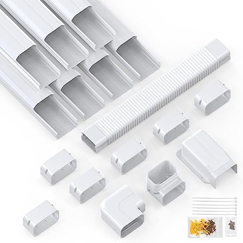 Flamorrow 4 PVC Line Set Cover Kit 25 Ft