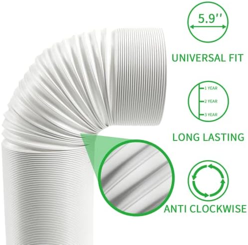 Foozet 59 Inch AC Hose with Anti-Clockwise Thread