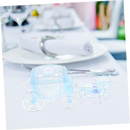 2pcs Carriage Shaped Favor Boxes for Weddings Birthdays