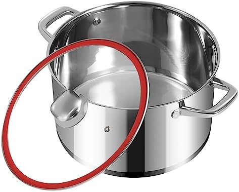LEUGWAKN 10 Quart Stainless Steel Stock Pot With Lid