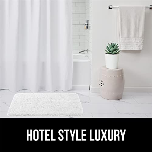 GORILLA GRIP Waffle Shower Curtain 72x72 White