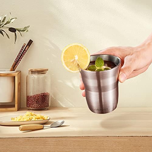 ANZUSY 2 Pack 88 Oz Stainless Steel Cups