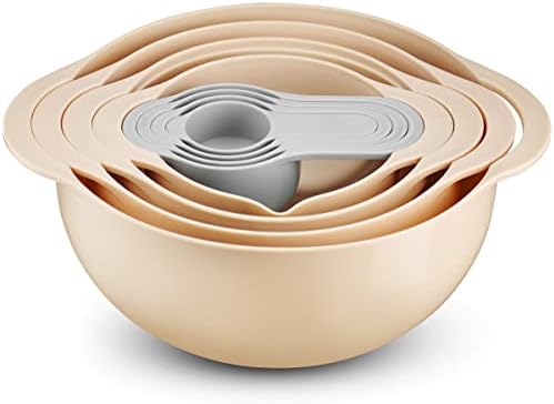 8 Piece Kitchen Set with Mixing Bowls and Measuring Tools
