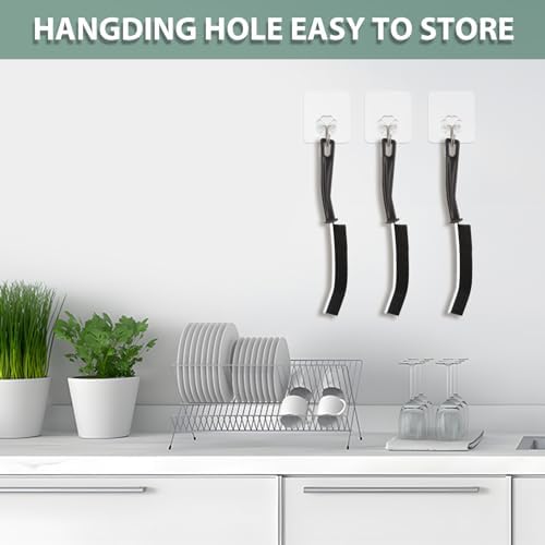 5PC Hard Bristle Crevice Cleaning Brush Set