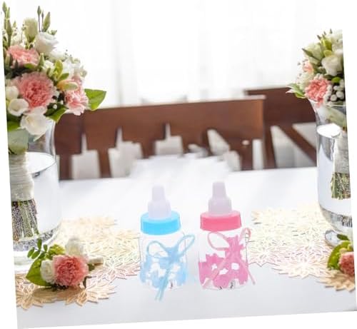 12pcs Shower Candy Boxes Fillable Mini Bottles Bear Shaped Party Favors