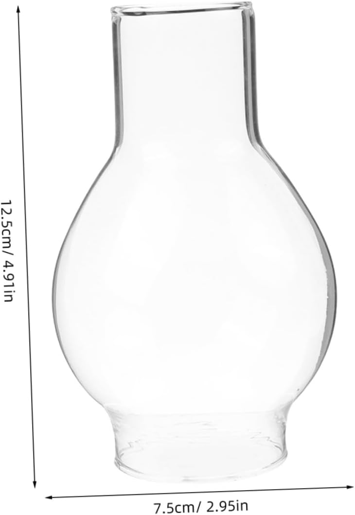2pcs Glass Candle Sleeve Windproof Chimney Shade for Jar Candles