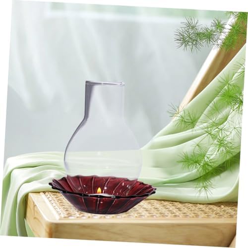 2pcs Glass Candle Sleeve Windproof Chimney Shade for Jar Candles