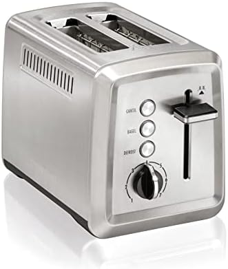 Hamilton Beach 2 Slice Toaster with Bagel Setting and Slide-Out Crumb Tray