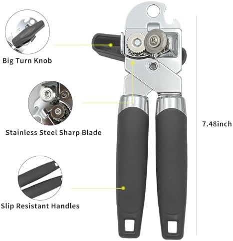 Safring Manual Can Opener with Bottle Opener