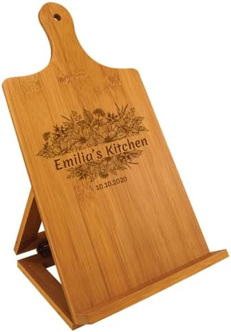 Custom Bamboo Chef Easel for Kitchen Use