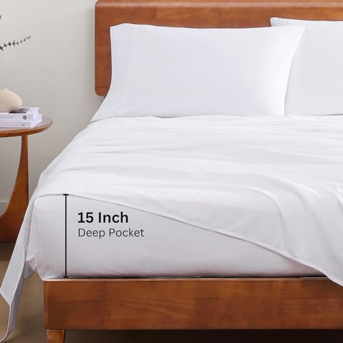Lane Linen 100 Organic Cotton Twin Sheets Set 3Pc
