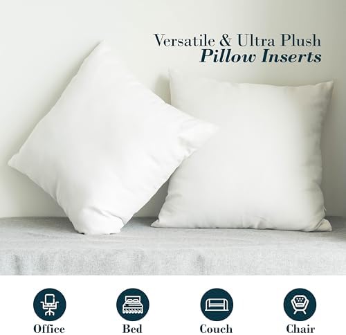 Mocassi Premium Ultra Soft Pillow Inserts Pack of 2