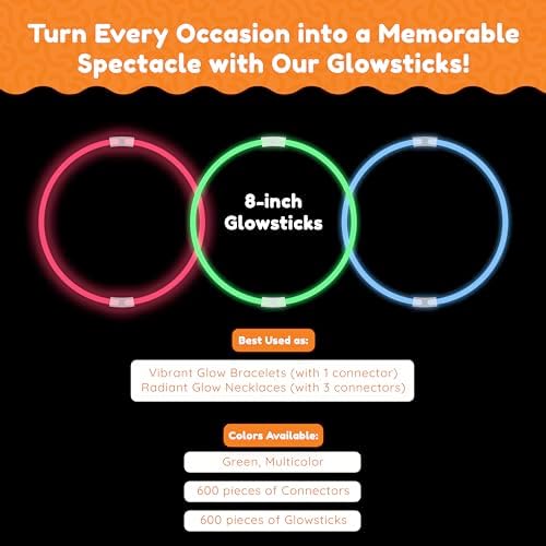 Glow Fever 1200pcs Glowsticks Party Pack