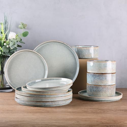 GBHOME Stoneware Dinnerware Set for 4