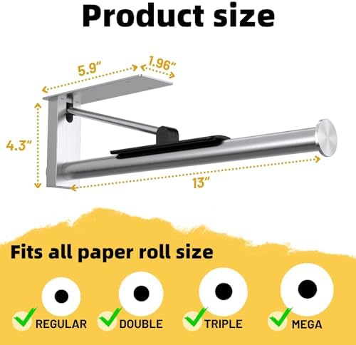 Ofiray-home Upgraded Paper Towel Holder Wall Mount