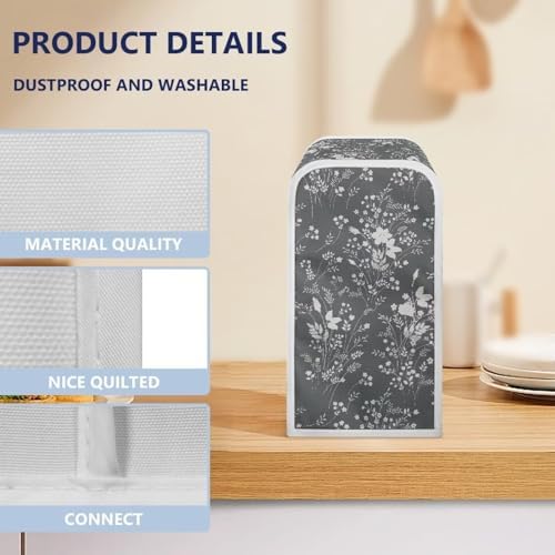 Sketch Flower Dust Covers for Can Opener Universal Size