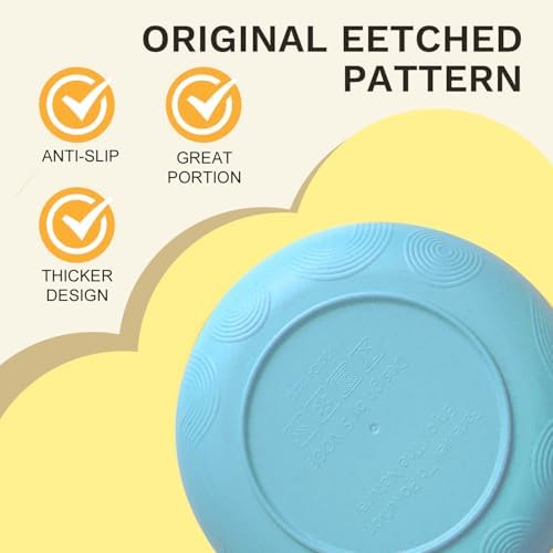 SINOGE 10 Inch Wheat Straw Dinner Plates Set of 8
